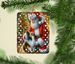 Sheltie And Santa Claus Porcelain Ornament Christmas Tree Hanging Decorations For Home Christmas Holiday, Rectangle, Gift, Multicolor_maomaolike.com