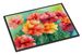 Ohio Scarlet Carnations In Watercolor Doormat Front Door Mat Indoor Outdoor Rugs For Entryway, Non Slip Washable Low Pile, 24H X 36W_maomaolike.com