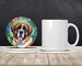 Saint Bernard Luau Large Sandstone Coasters Pack Of 4 Absorbent Round Coasters Decor Gifts For Men Or Women, 4 In, Multicolor_maomaolike.com