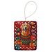 Golden Retriever Holiday Christmas Porcelain Ornament Christmas Tree Hanging Decorations For Home Christmas Holiday, Rectangle, Gift, Multicolor_maomaolike.com