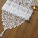Warp Knitted Lace Tassel Home Dining Cloth Table Runner Decoration_maomaolike.com