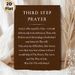 Third Step Prayer Painting Poster, Minimalist Typographic Poster, Elegant Brown Background With White Spiritual Prayer Text, Inspirational Wall Decor_maomaolike.com
