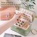 New Luxury Printed Storage With Large Capacity, Layered And Partitioned Design, High-end Pearl Velvet Jewelry Box_maomaolike.com