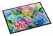 Hydrangeas In Watercolor Doormat Front Door Mat Indoor Outdoor Rugs For Entryway, Non Slip Washable Low Pile, 24H X 36W_maomaolike.com