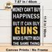 Sarcastic Money & Guns Quote Painting Poster, Bold Black & Gold Typographic Poster, Witty Humorous Wall Decor For Home Office, Man Cave_maomaolike.com