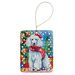Poodle Christmas Porcelain Ornament Christmas Tree Hanging Decorations For Home Christmas Holiday, Rectangle, Gift, Multicolor_maomaolike.com
