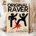Original Raver Painting Poster, Bold Minimalist Graphic Poster, Retro Rave Culture Design With Dancing Figures, Ideal For Bedroom, Music Studio And_maomaolike.com