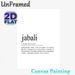 Swahili "Jabali" Definition Painting Poster, Minimalist Typographic Text Poster, Inspirational Word Meaning Decor Ideal For Home And Office Walls_maomaolike.com