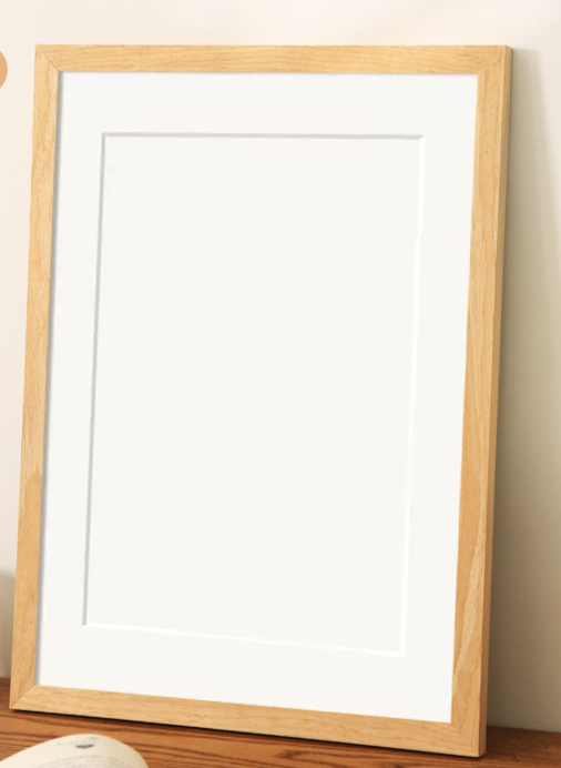 Solid Wood Photo Empty Wall Hanging 4K 8K Blank Picture Mounting A3 A4 Hard Pen Calligraphy Works With Cardboard Display_maomaolike.com