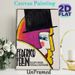 Federico Fellini Themed Abstract Portrait Painting Poster, Vibrant Retro Stylized Face Art Poster, Eye-catching Artistic Decor Ideal For Living Room_maomaolike.com
