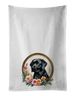 Black Labrador Retriever And Flowers Kitchen Towel Set Of 2 White Dish Towels Decorative Bathroom Hand Towel For Hand, Face, Hair, Yoga, Tea, Dishcloth, 19 X 28", White_maomaolike.com