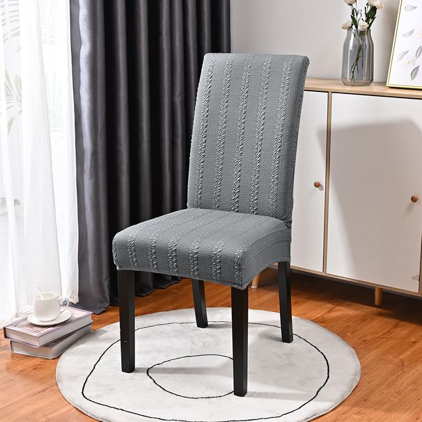 Cross-border Solid Color Elastic Jacquard Twisted Pattern Chair Cover, Simple High-back Design Home, Hotel, And Restaurant Use, Av_maomaolike.com