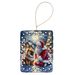 Chow Chow And Santa Claus Porcelain Ornament Christmas Tree Hanging Decorations For Home Christmas Holiday, Rectangle, Gift, Multicolor_maomaolike.com
