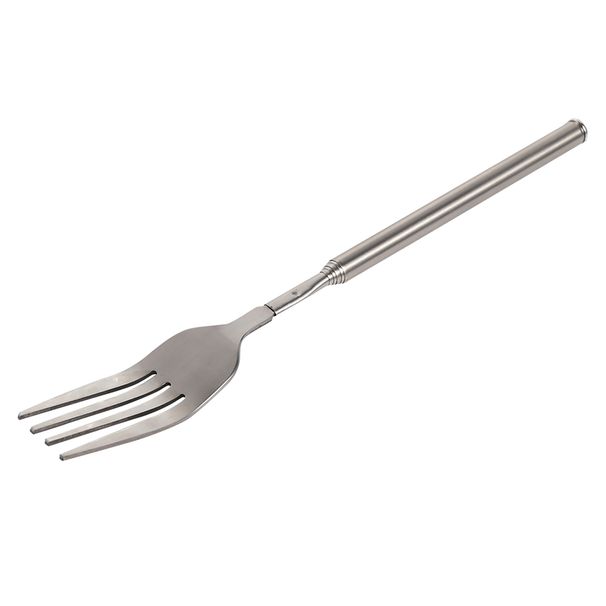 BBQ Dinner Fruit Dessert Handle Stainless Steel Cutlery Telescopic Extendable Fork_maomaolike.com