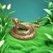 Solid Plated Zodiac Snake Table Ornament Cobra Antique-Style Small Copper Carving Handheld Piece Copperware Tea Pet_maomaolike.com