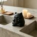 Compact Cat Figurine Statue Drinking Shape, Household Decor Ornament For Desk, Bookshelf, Office And Living Room Display
_maomaolike.com