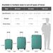 3-Piece Lightweight ABS Hardshell Luggage Set 20 , 24 , 26 -In Fresh Green With Spinner Wheels, TSA Lock, And Adjustable Telescopic Handle - Durable Travel Suitcases_maomaolike.com