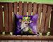 Greyhound King Of Mardi Gras Throw Pillow Machine Washable, Indoor Outdoor Decorative Pillow For Couch, Bed Or Patio, 14Hx14W_maomaolike.com