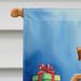Irish Terrier Christmas Reindeer House Flag Large Porch Sleeve Pole Decorative Outside Yard Banner Artwork Wall Hanging, Polyester, House Size, Multicolor_maomaolike.com