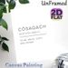 Scottish Gaelic "Còsagach" Definition Painting Poster, Minimalist Black & White Typography Poster, Warm Cozy Vibe Wall Decor Ideal For Bedroom, Living_maomaolike.com