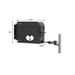 SOGA 160mm Wall-Mounted Clothes Line Dry Rack Retractable Space-Saving Foldable Hanger Black_maomaolike.com