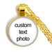 Custom Photo Crystal Angel Wing Personalized Glass Cabochon Pendant Necklace Baby Mom Dad Family Anniversary Gift_maomaolike.com