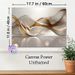 Abstract Fluid Curve Painting Poster, Luxury Glossy Wavy Shape With Golden Accents Poster, Elegant Modern Decor Suitable For Living Room, Office_maomaolike.com