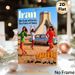 Iran Vintage Travel Painting Poster, Vibrant Retro-style Poster, Nostalgic Design With Iconic Landmark, Classic Car And Cheerful Figures, Ideal For_maomaolike.com