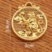 New Brass Zodiac Tag Ancient Method Hollow Pattern Pendant Necklace Same Style As In Gold Store_maomaolike.com