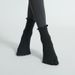 Unisex Mid-tube wooden ear lace non-slip yoga socks sweat-wicking ins Hipster Pilates trampoline women's five-finger socks_maomaolike.com