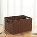 Large Capacity Bedroom Dormitory Wardrobe, Woven Fabric Storage Basket For Books, Snacks, Toys, And Miscellaneous Items_maomaolike.com