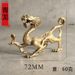 Brass Four Mythical Beasts Ornaments: Green Dragon, White Tiger, Vermilion Bird, Black Granite Square Copperware For Living And Te_maomaolike.com