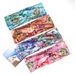 European and American Printing and Dyeing Floral Elastic Cross Headband for Tying Hair and Wearing Sports Printed Headband_maomaolike.com