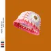 Hot Sale Korea Style Japanese Crochet Wool Mori Niche Mixed-color Flowers Hollow Beanie Knitted Bucket Hat Women_maomaolike.com