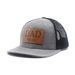 Unisex DAD EST 2024 Leather label baseball cap Net hat Truck hat Men's sun hat Duck cap_maomaolike.com