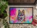 Hippie Animal Wolf Doormat Front Door Mat Indoor Outdoor Rugs For Entryway, Non Slip Washable Low Pile, 24H X 36W_maomaolike.com
