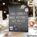 Space Inspirational Quote Painting Poster, Chalkboard-style Cartoon Planets & Typography Poster, Motivational Message To Embrace Risks, Ideal For_maomaolike.com