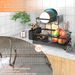 Godboat 2-Tier Dish Drying Rack - Dish Rack With Auto Drain-to-Sink & Mat_maomaolike.com