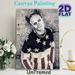 Patriotic Figure Painting Poster, Vintage Grunge Mesh-style Poster, Distressed Artistic Design With US Flag Elements, Ideal For Living Room, Studio_maomaolike.com