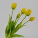 Soft Rubber Bouquet PE Latex Silicone Artificial Flower Moisturizing Hand Feel 5 Heads Tulip_maomaolike.com