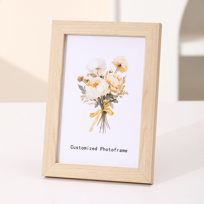 Wooden 6inch Stand A4 8inch 10inch Simple Photo Empty Picture Frame Wall Hanging Wholesale Customization_maomaolike.com