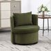 Upholstered Barrel Accent Chair With Ottoman, Living Room Side Chair With Storage, Single Sofa Armchair_maomaolike.com