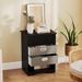 4-Drawer Dresser Modern Chest Storage Organizer With Open Shelves_maomaolike.com