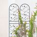 2 Pack Metal Garden Trellis 71" X 19.7" Rustproof Trellis For Climbing Plants Outdoor Flower Support Bird Deco Black_maomaolike.com