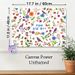 Floral & Bird Themed Painting Poster, Vibrant Whimsical Folk Art Poster, Colorful Decorative Piece With Vivid Blooms And Birds, Ideal For Living Room_maomaolike.com