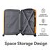 Luggage Sets ABS Hardshell 3pcs Luggage, Lightweight Durable Suitcase Sets Spinner Wheels Suitcase 20''24''28'' (Yellow)_maomaolike.com
