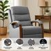 Power Lift Recliner Chair For Elderly, Recliner Chair With Massage & Heat, Electric Leather Lift Recliner Chair For Living Room With Side Pocket, Charcoal Gray_maomaolike.com
