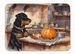 Rottweiler Fall Kitchen Pumpkins Memory Foam Kitchen Mat Machine Washable Anti-Fatigue Mat Cushion Comfort Bath Mat Or Kitchen Rug_maomaolike.com