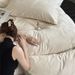 2 Simple Modern Wind Cloud Feel Ultra Soft Thick Woven Jacquard Cotton Three-Four Piece Set Four Seasons Single And Double Bedding_maomaolike.com