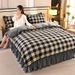High Weight 4kg Gold Mink Milk Velvet Four-Piece Duvet Cover Bed Sheet Fleece Thickened Three-Piece Set Wholesale_maomaolike.com